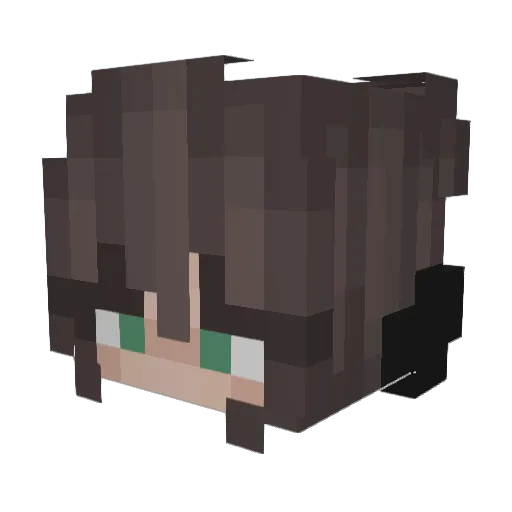 _Alliccia_ Minecraft avatar head, 3D render