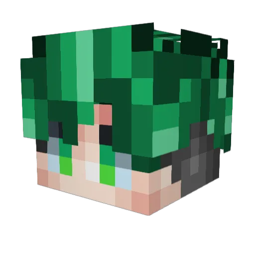 _AlmightZ_ Minecraft avatar head, 3D render
