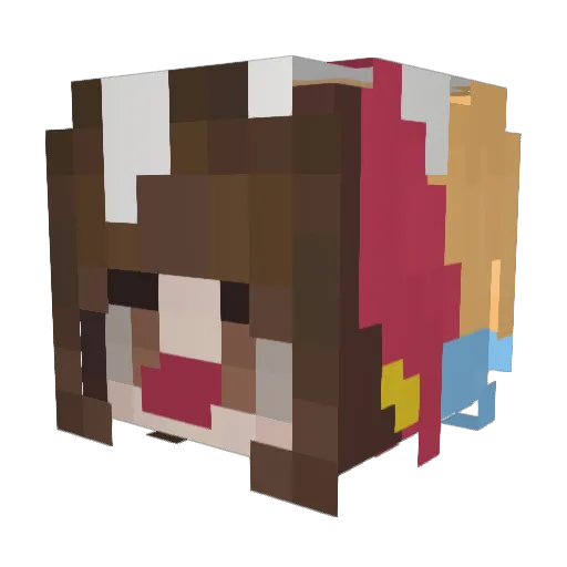_AlmostAnEgg Minecraft avatar head, 3D render