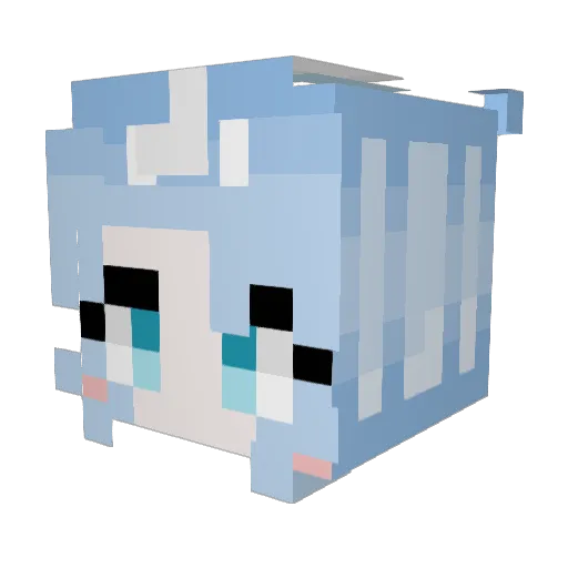 _Alona_ Minecraft avatar head, 3D render