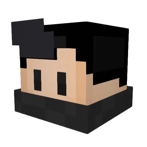 _AlphaDestroyer_ Minecraft avatar head, 3D render