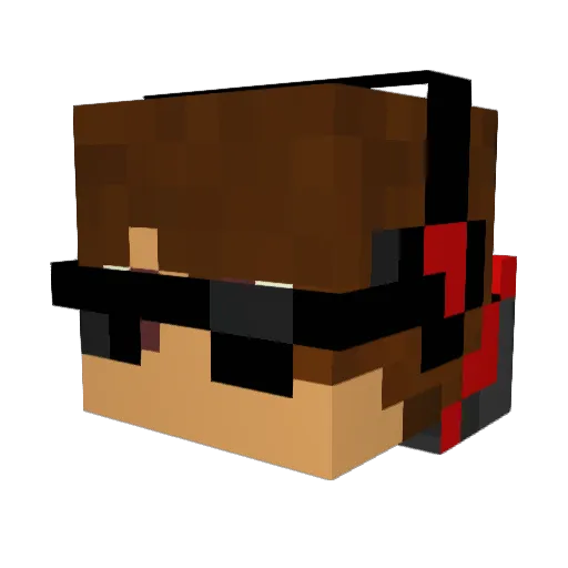 _AlphaEagle_ Minecraft avatar head, 3D render