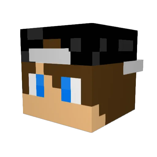 _AlphaMitte_ Minecraft avatar head, 3D render