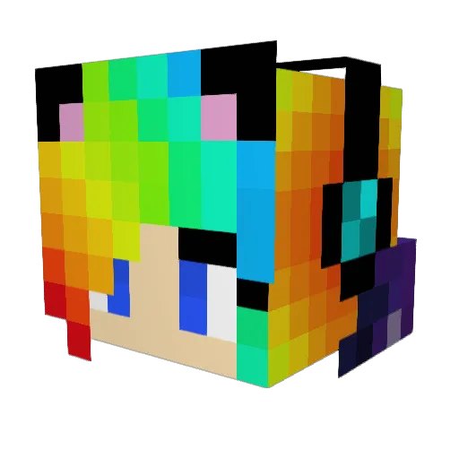 _AltoSaxy_ Minecraft avatar head, 3D render