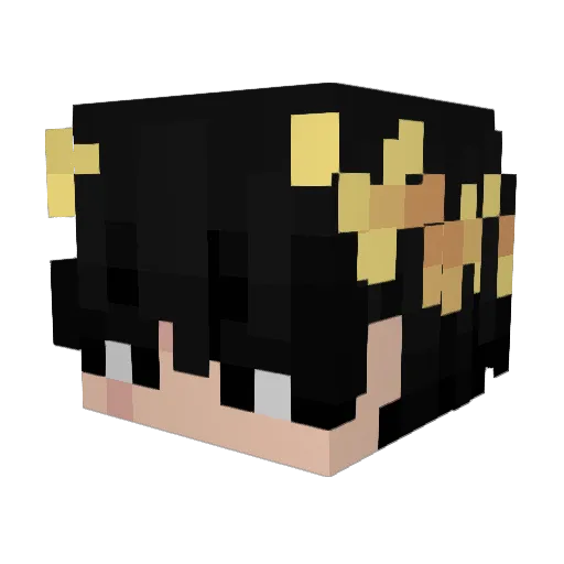 _Alwalid Minecraft avatar head, 3D render