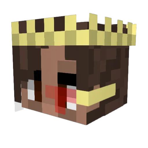 _Alyaa_ Minecraft avatar head, 3D render