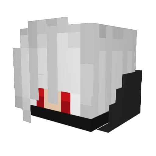_Amnesia Minecraft avatar head, 3D render