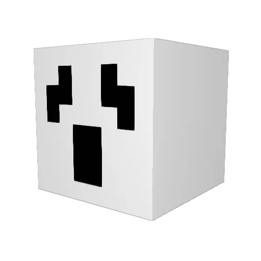 _Anatar_ Minecraft avatar head, 3D render