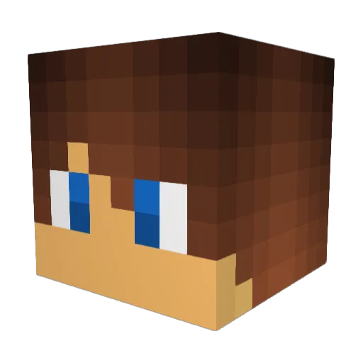 _Andjelko_ Minecraft avatar head, 3D render