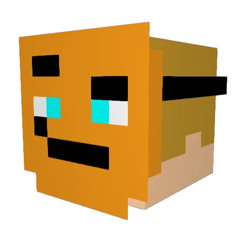 _Andres5532 Minecraft avatar head, 3D render