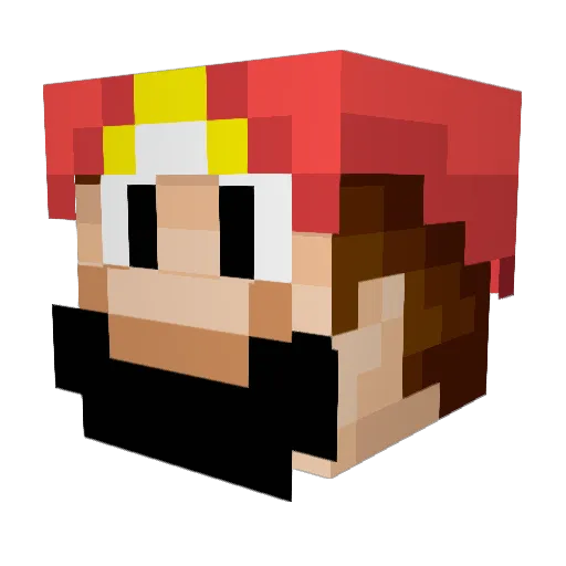 _Andy07_ Minecraft avatar head, 3D render