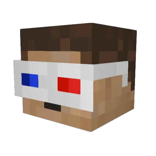 _AngryCanadian_ Minecraft avatar head, 3D render