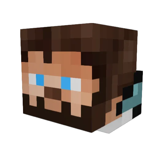 _AngyPangy_ Minecraft avatar head, 3D render