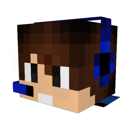 _Anjello_ Minecraft avatar head, 3D render