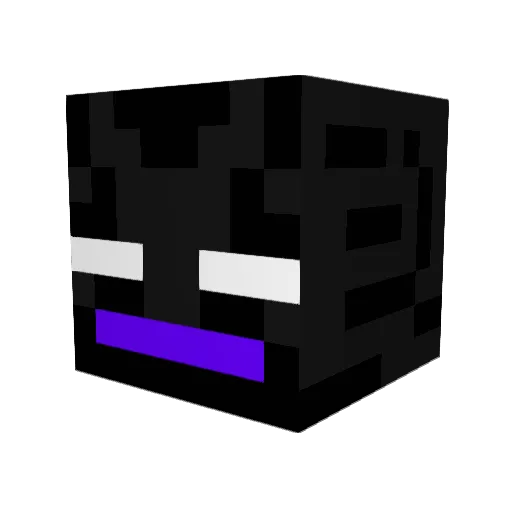 _AnnaYT_ Minecraft avatar head, 3D render