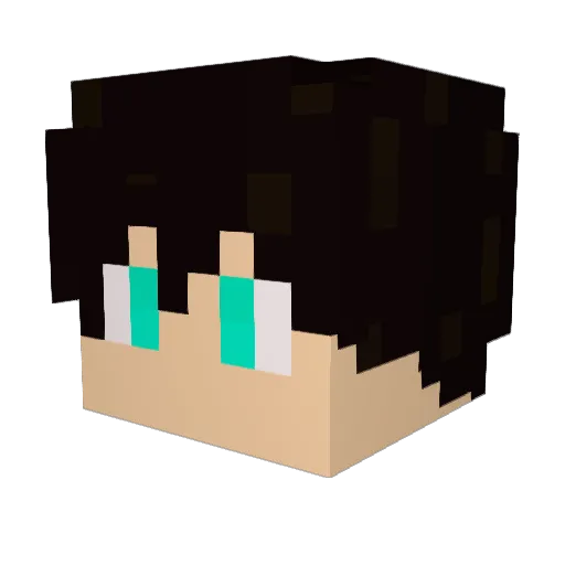 _Anomis_ Minecraft avatar head, 3D render
