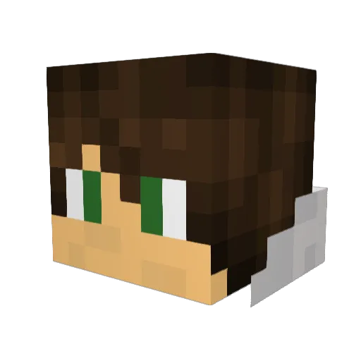 _Antoine__ Minecraft avatar head, 3D render