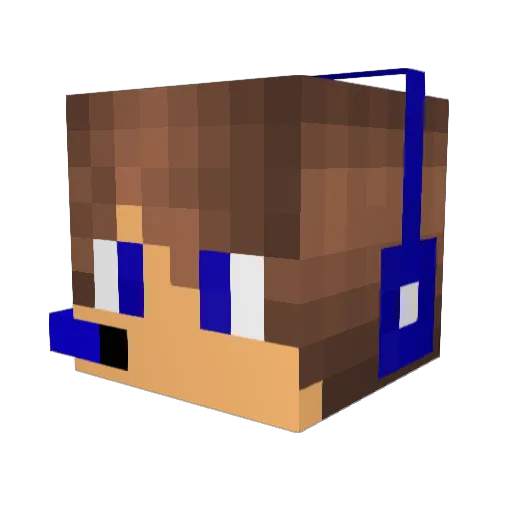 _AntonioPlay_ Minecraft avatar head, 3D render
