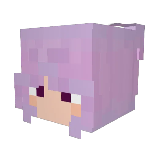 _ArchRaven_ Minecraft avatar head, 3D render