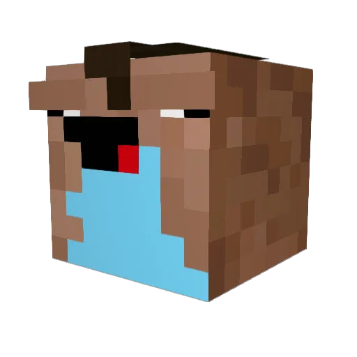_ArcticBear_ Minecraft avatar head, 3D render