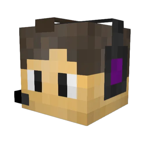 _Aregano_ Minecraft avatar head, 3D render