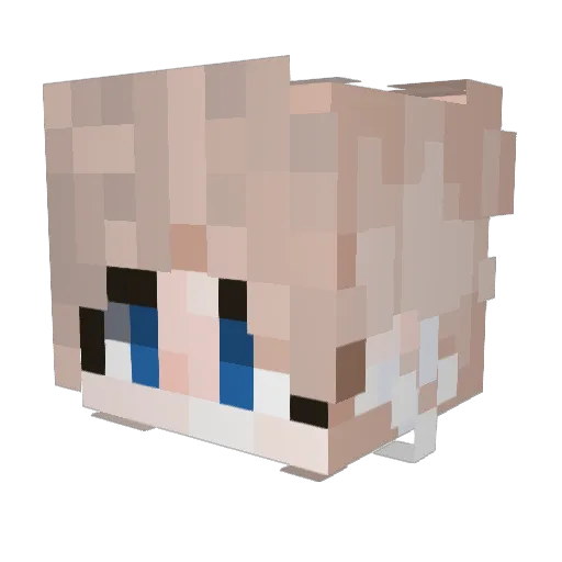 _Arhis Minecraft avatar head, 3D render