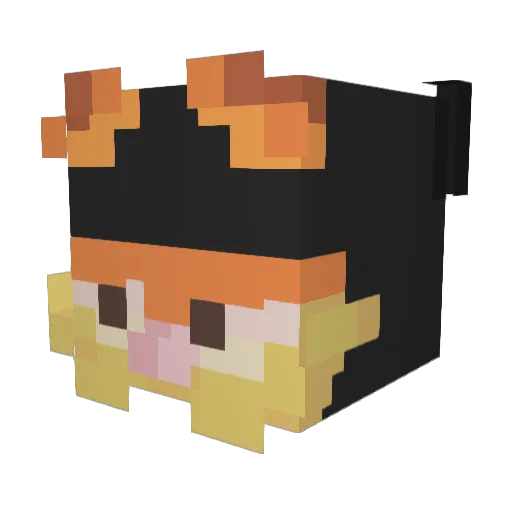 _Aristotle Minecraft avatar head, 3D render