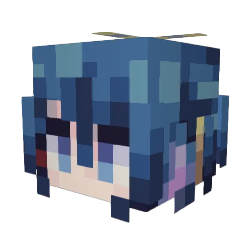 _Arky Minecraft avatar head, 3D render