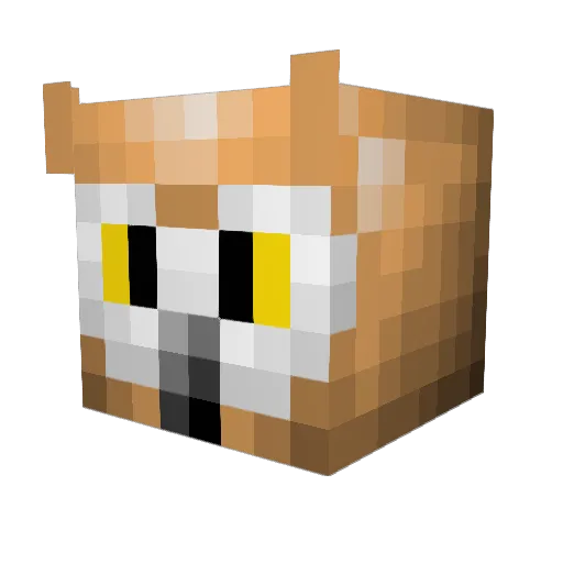 _Artemiz_ Minecraft avatar head, 3D render