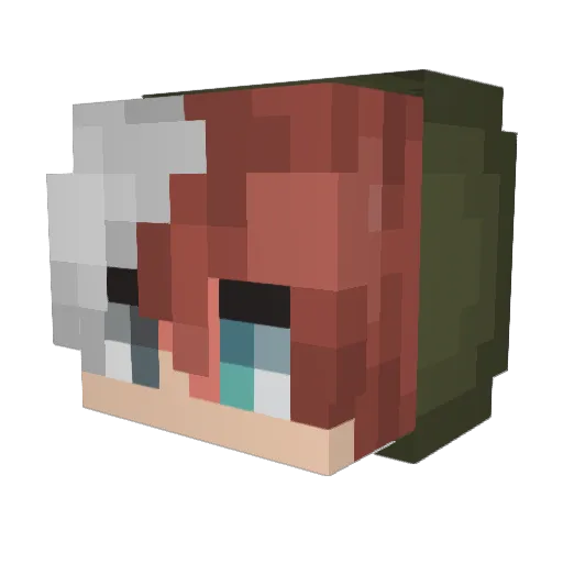 _Arthas__ Minecraft avatar head, 3D render