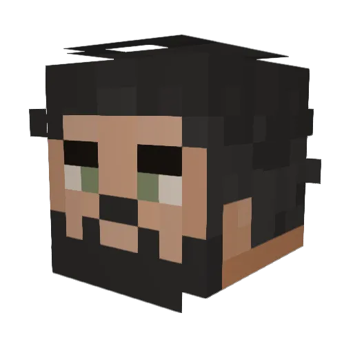 _Arust_ Minecraft avatar head, 3D render