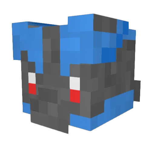 _Arwing_ Minecraft avatar head, 3D render