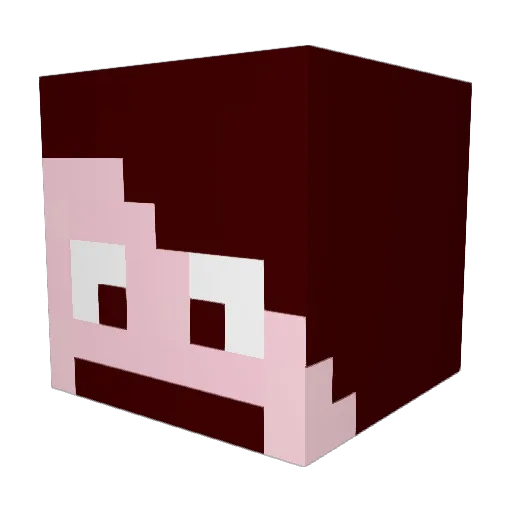 _Aserald_ Minecraft avatar head, 3D render