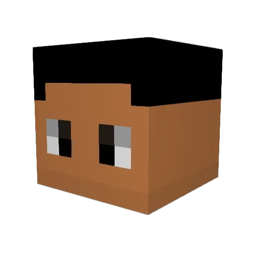 _AshMack Minecraft avatar head, 3D render