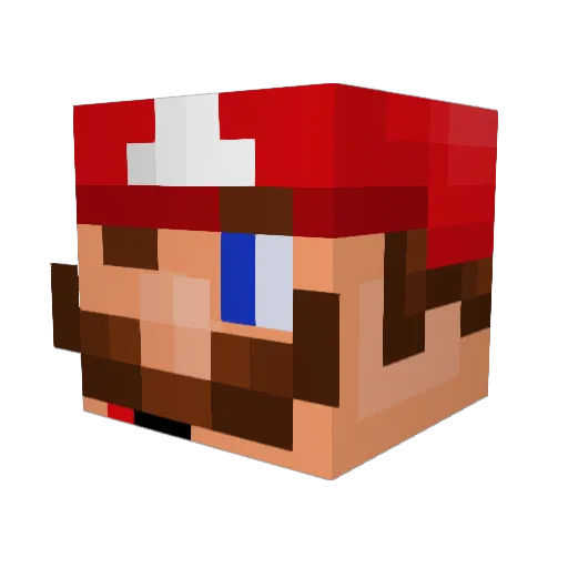 _Ashiidia_ Minecraft avatar head, 3D render