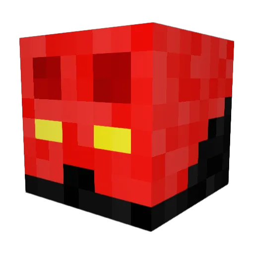_Ashinaga_ Minecraft avatar head, 3D render