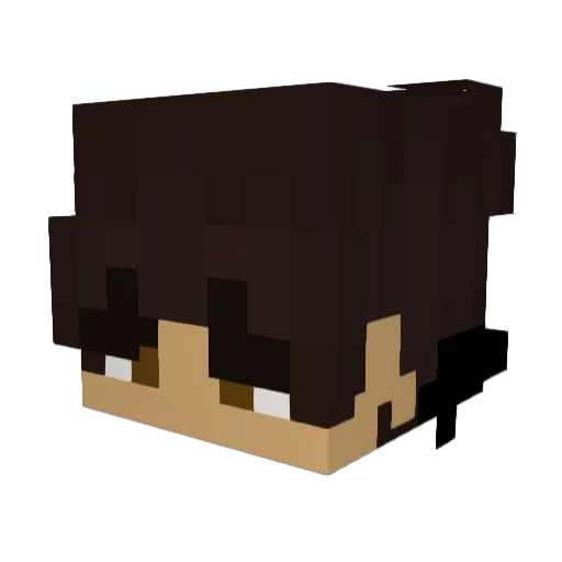 _Asp3ctt_ Minecraft avatar head, 3D render