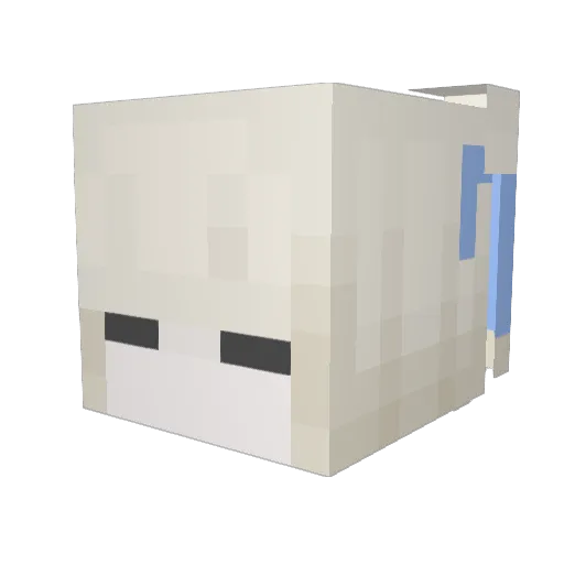 _Aspen2000 Minecraft avatar head, 3D render