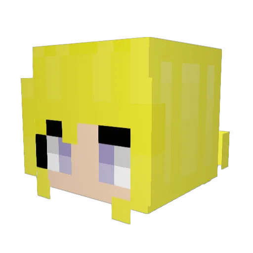 _AssaM_ Minecraft avatar head, 3D render