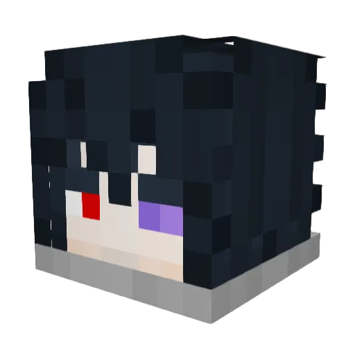 _Astaaa_ Minecraft avatar head, 3D render