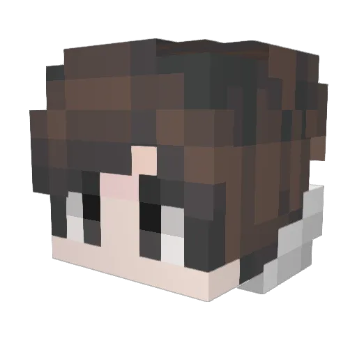 _Astia Minecraft avatar head, 3D render