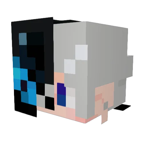 _AstralBloom Minecraft avatar head, 3D render