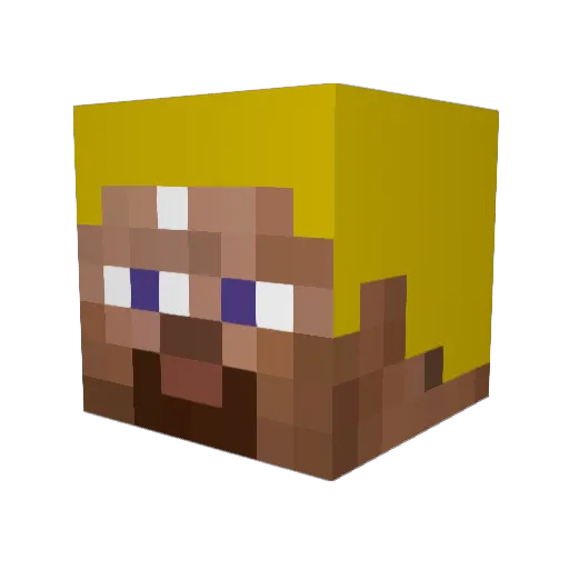 _Athelas_ Minecraft avatar head, 3D render