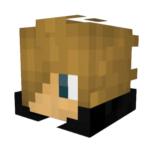 _Atreides_ Minecraft avatar head, 3D render