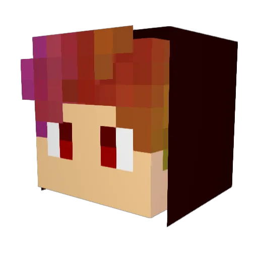 _Attack_ Minecraft avatar head, 3D render