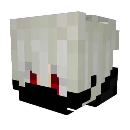_Attention_ Minecraft avatar head, 3D render