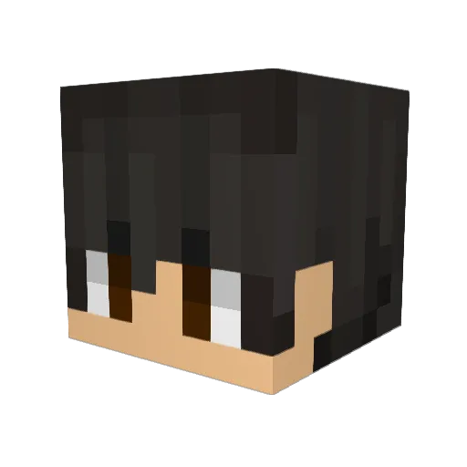 _Aurace_ Minecraft avatar head, 3D render