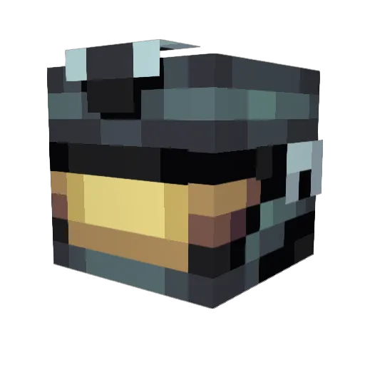 _Aurelius Minecraft avatar head, 3D render