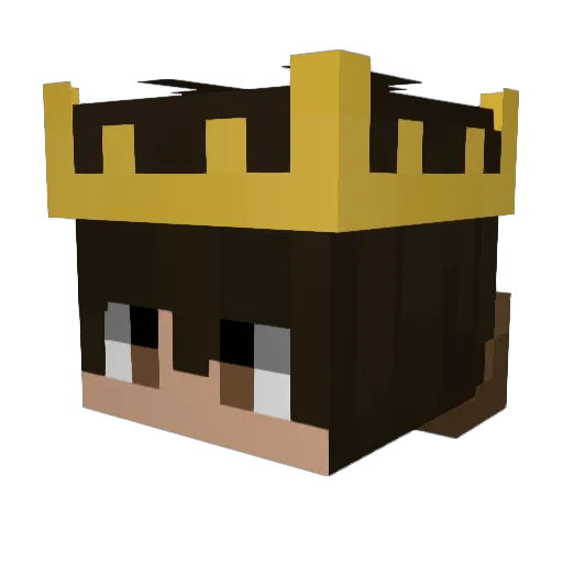 _Authentic_ Minecraft avatar head, 3D render