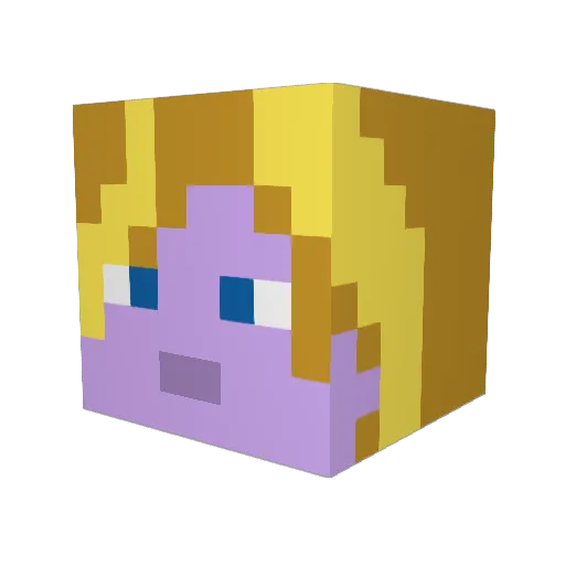 _Autumn_Breeze_ Minecraft avatar head, 3D render